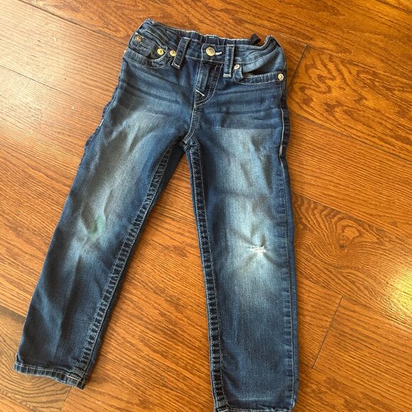 True Religion Y2K Little Girls Size 5 Lya Style Straight Leg Adjustable Waist - Picture 2 of 16